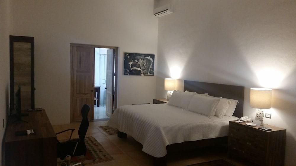 卡萨雷纳精品酒店 普埃布拉 外观 照片 A room at the hotel