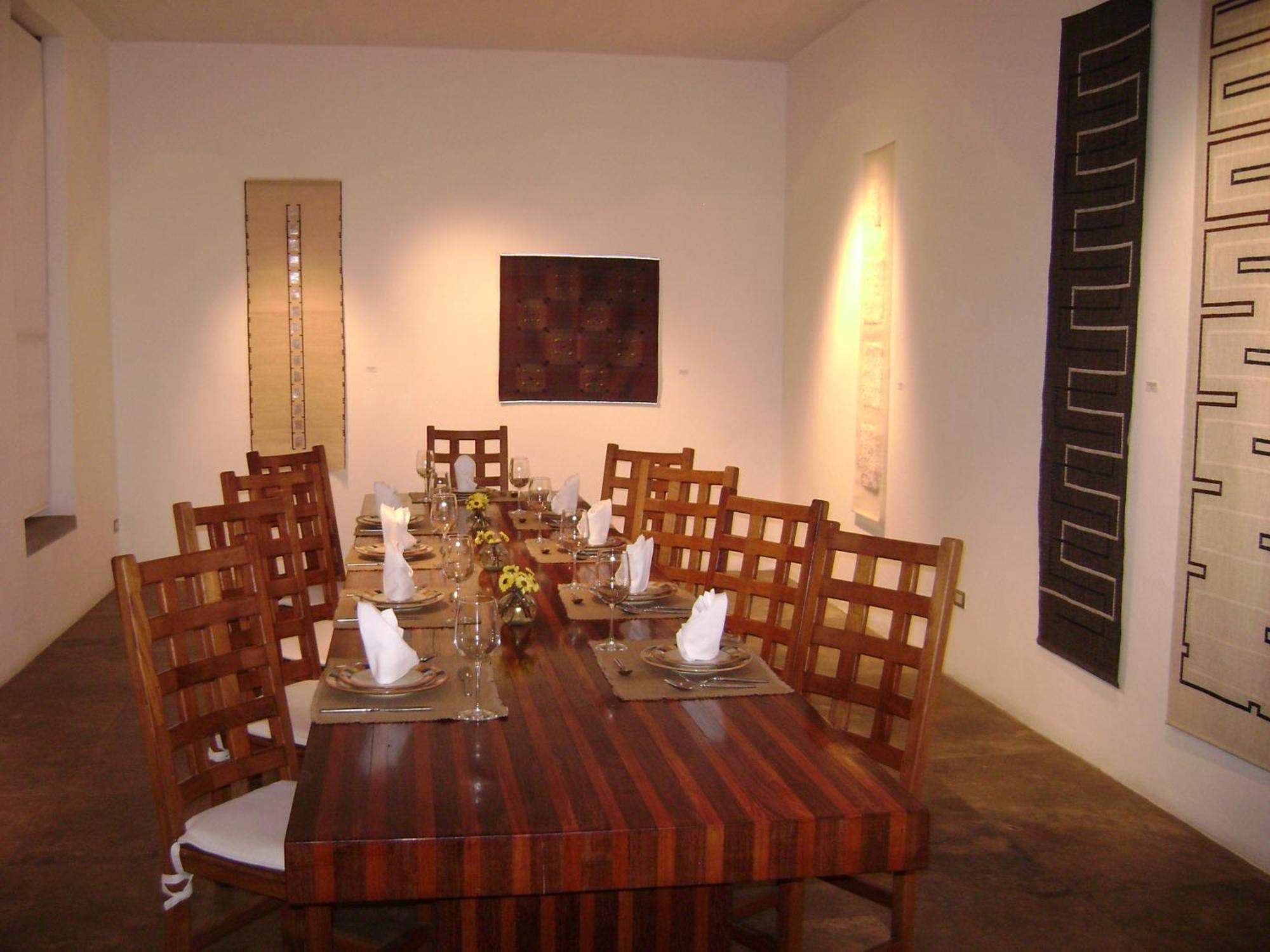 卡萨雷纳精品酒店 普埃布拉 外观 照片 The dining room at the house