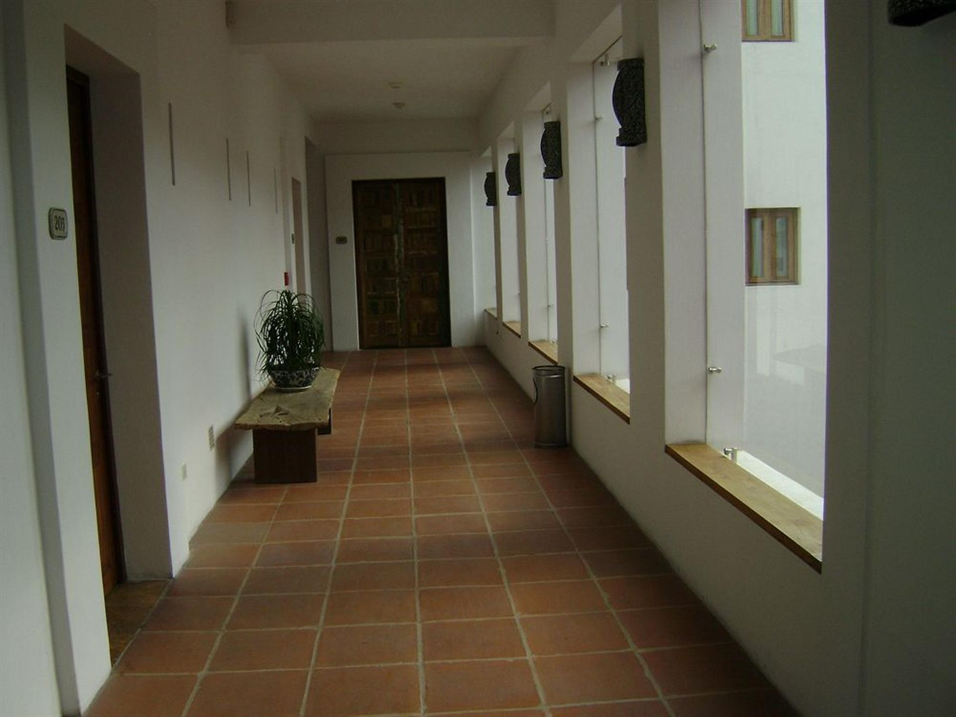卡萨雷纳精品酒店 普埃布拉 外观 照片 A corridor in the hotel