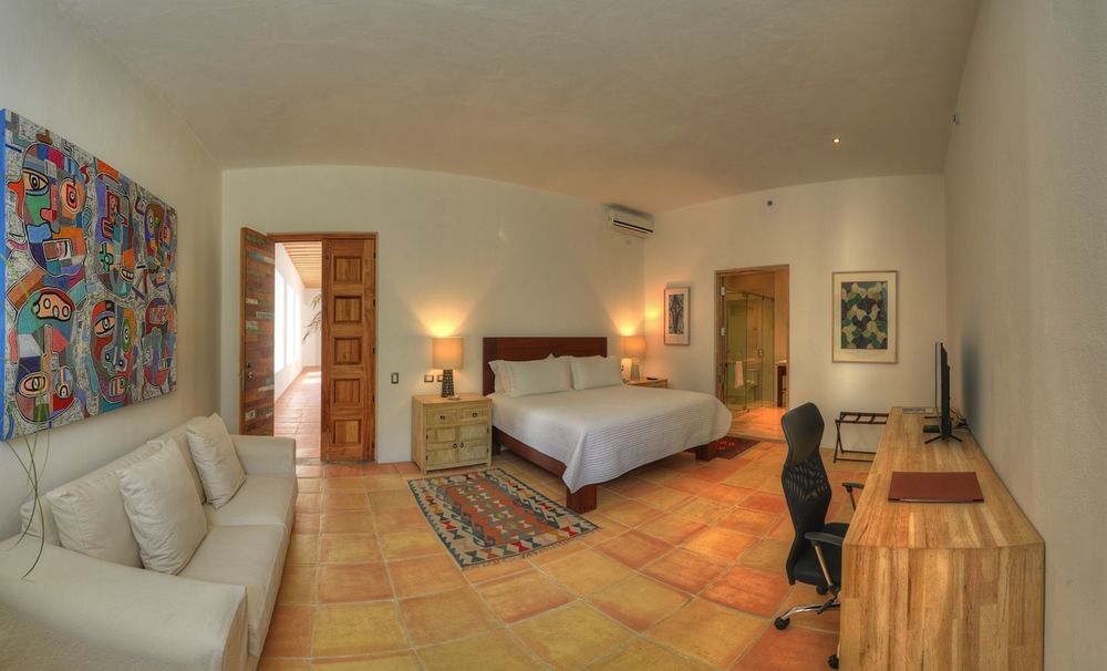 卡萨雷纳精品酒店 普埃布拉 外观 照片 A bedroom at the hotel