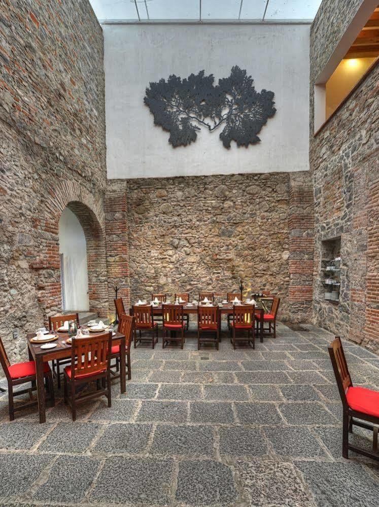 卡萨雷纳精品酒店 普埃布拉 外观 照片 Restaurant in the hotel